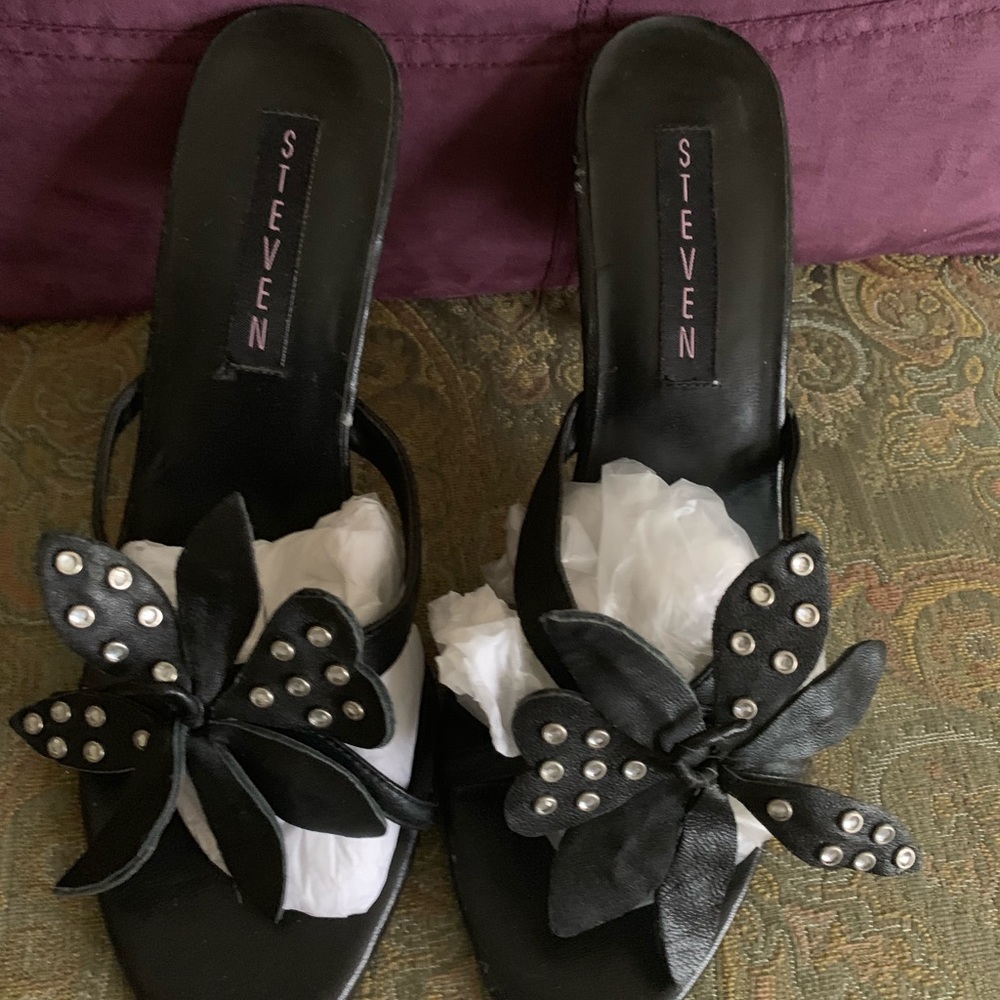 Steve Madden high heel sandals 9.5 black